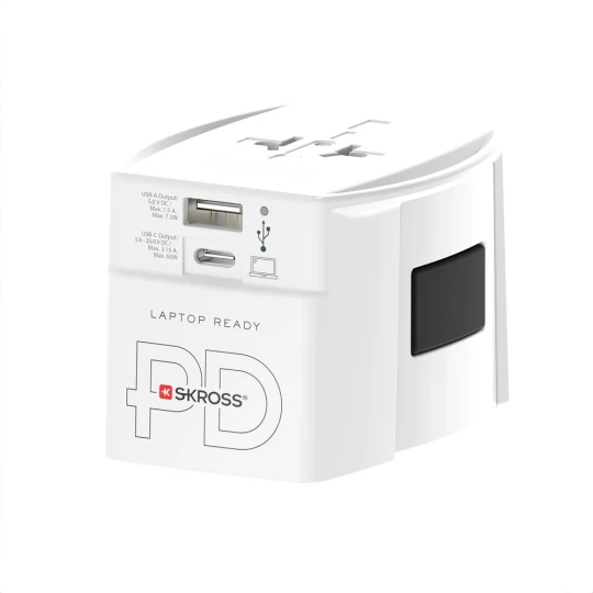 SKROSS World Travel Adapter MUV 65W PD with USB C Cable (VSK13-02)-1