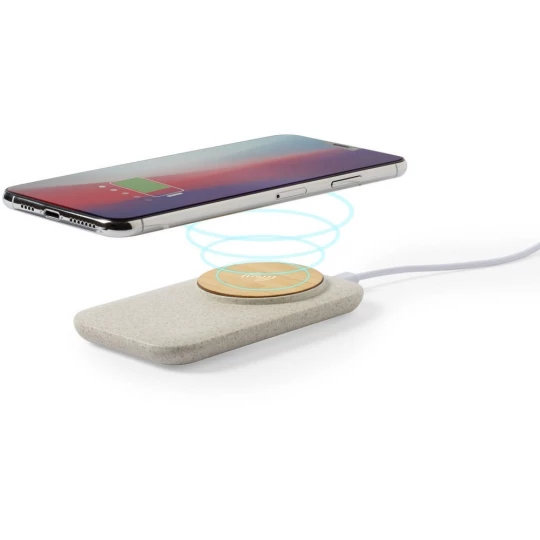 Wireless Ladegerät 10W aus Weizenstroh (V0369-00)-1