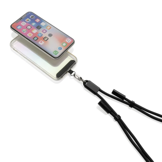 LoopAmp RCS RPET adjustable phone cord with 60W cable (P302.5301)-1