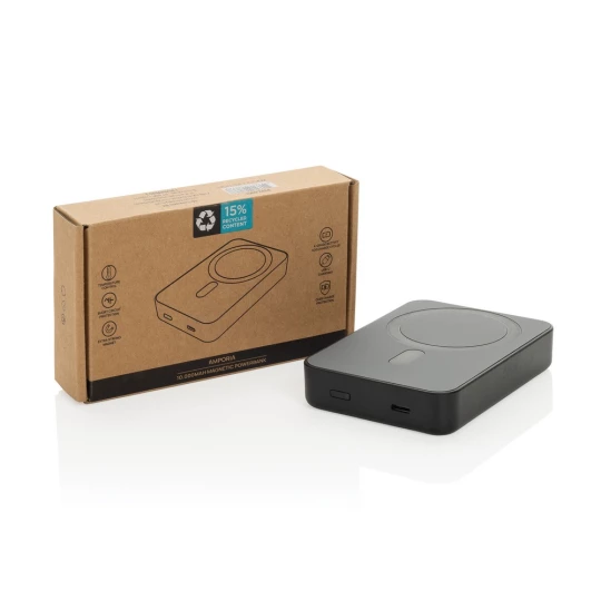 Amporia RCS recycled plastic 10.000mAh magnetic powerbank (P322.8901)-1