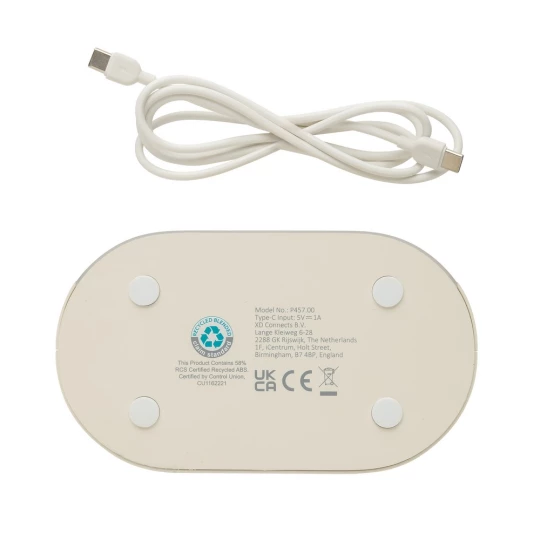 LumaRise RCS reycled plastic white noise alarm clock (P457.0019)-1