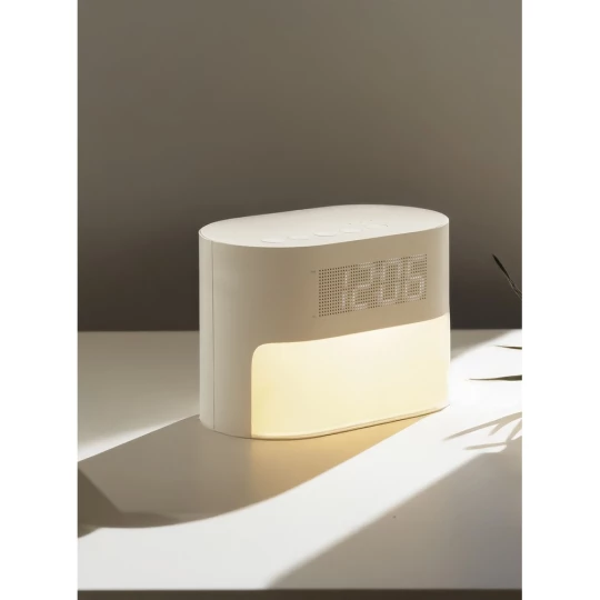 LumaRise RCS reycled plastic white noise alarm clock (P457.0019)-1