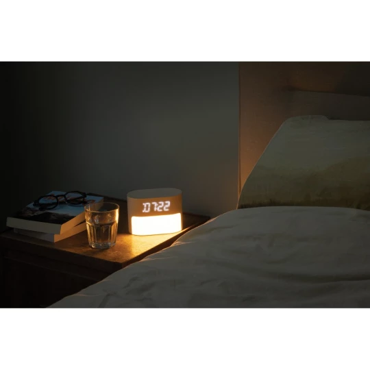 LumaRise RCS reycled plastic white noise alarm clock (P457.0019)-1