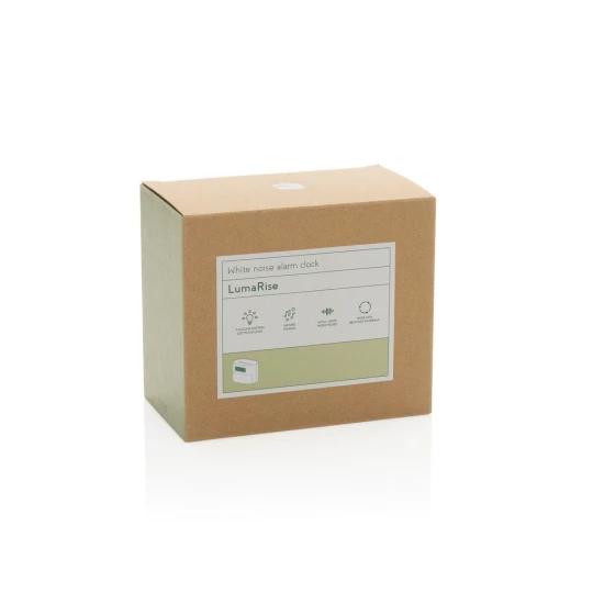 LumaRise RCS reycled plastic white noise alarm clock (P457.0019)-1