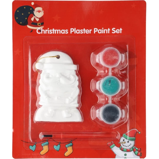 Santa for painting, paints and a brush (VA578-00)-1