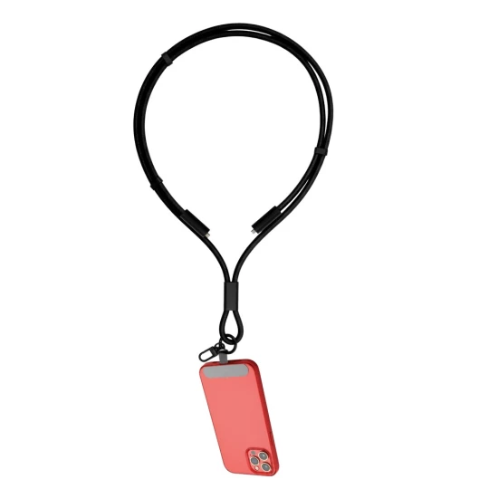 Phone lanyard with data transfer and charging cable | Bassam (VA059-03)-1