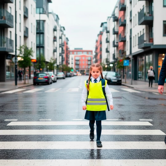 Reflektierende Kinderwarnweste | Nestana (VA074-08)-1