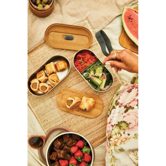 Lunchbox, pudełko śniadaniowe Black+Blum Double Bento (P439.2002)-1