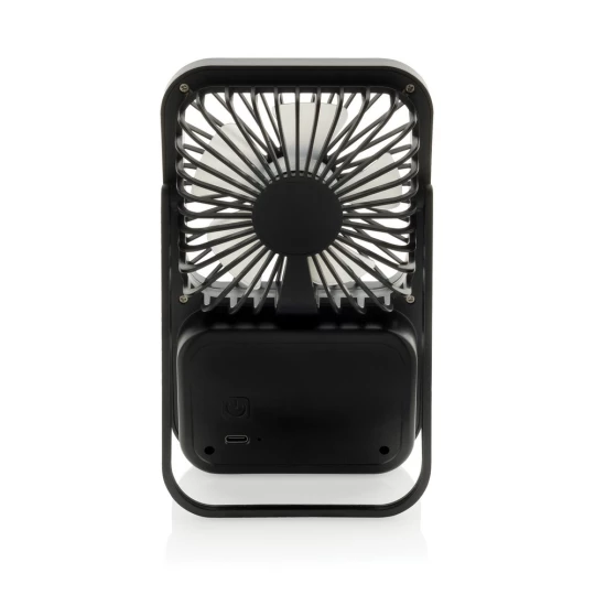 Aervina RCS recycled plastic re-chargeable desk fan (P457.0801)-1