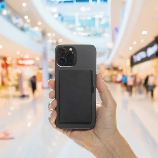 Magnetyczne etui na kartę kredytową, ochrona RFID (P820.9501)-1