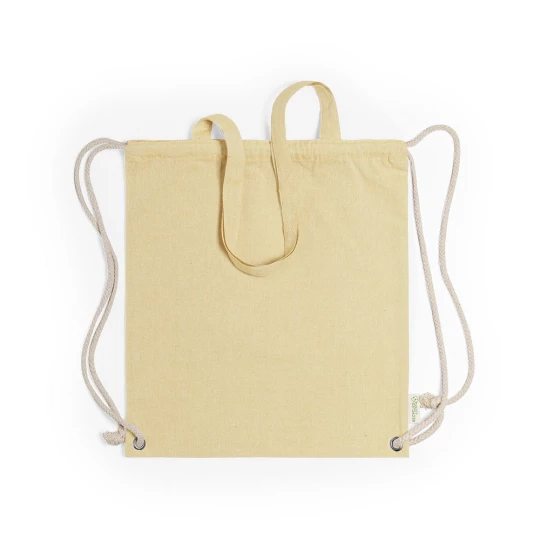 Baumwolltasche 2 in 1, Beutel mit Kordel, Einkaufstasche (V6792/A-08)-1