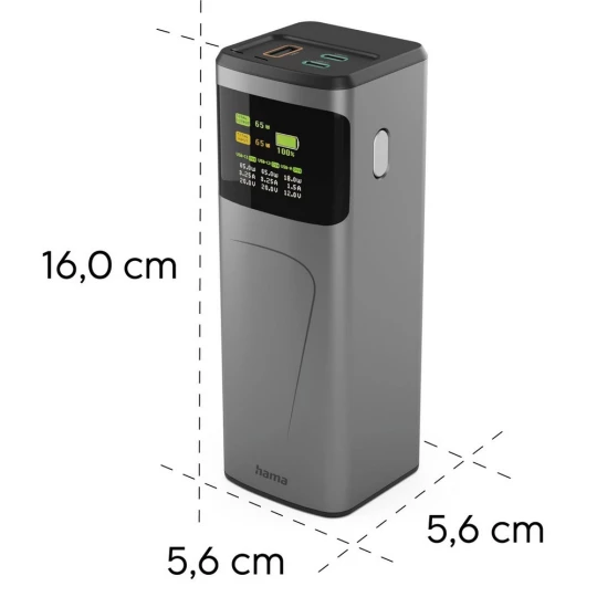 Power bank 20000 mAh Hama High Power 65W (VH028-15)-1