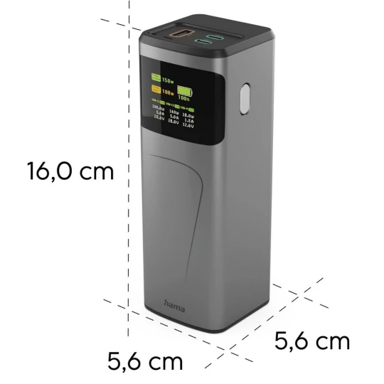 Power bank 24000 mAh Hama High Power 150W (VH029-15)-1