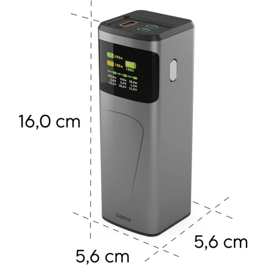 Power bank 24000 mAh Hama High Power 200W (VH030-15)-1