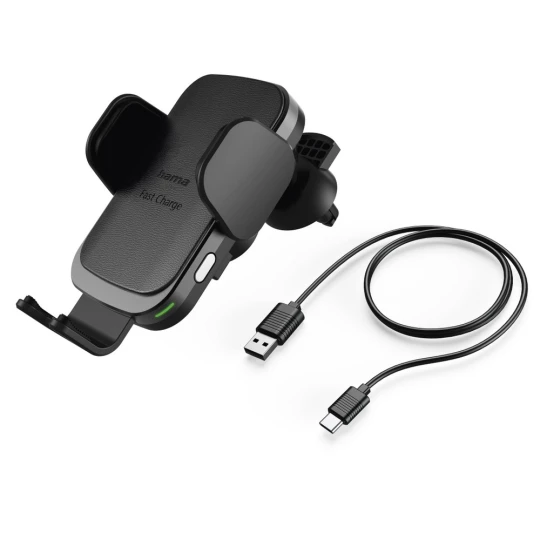 Autohalterung für Mobiltelefone, kabelloses Ladegerät 10 W Hama (VH034-03)-1