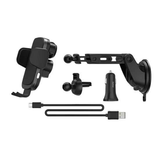 Autohalterung für Mobiltelefone, kabelloses Ladegerät 10 W Hama (VH034-03)-1