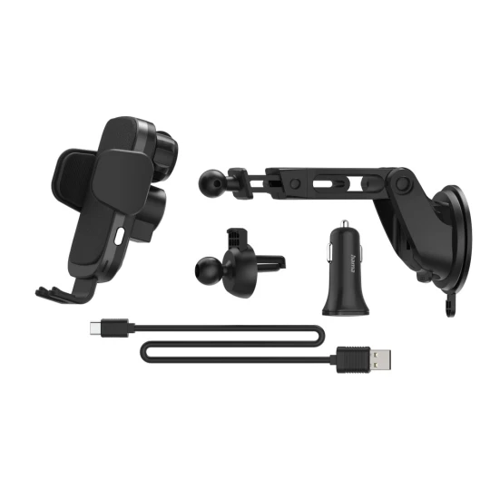 Autohalterung für Mobiltelefone, kabelloses Ladegerät 10 W Hama (VH034-03)-1