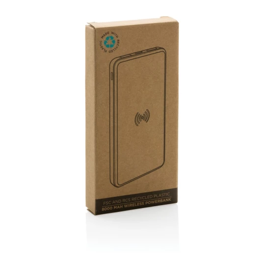 Bezprzewodowy power bank 8000 mAh, ładowarka bezprzewodowa 5W, RABS (P322.389)-1