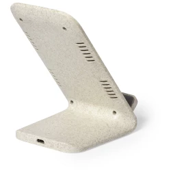 Wireless Ladegerät 10W aus Weizenstroh, Telefonständer (V0373-00)-4
