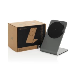 Terra aluminium 15W magnetic wireless charging phone stand (P309.1002)-7