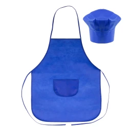 Küchen-Schürze mit Kochmütze, Kinder-Größe | Nedina (VA063-04)