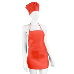 Cook set, kitchen apron and cook cap, children size | Nedina (VA063-05)-5