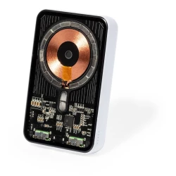 Magnetyczny bezprzewodowy power bank 5000 mAh, ładowarka bezprzewodowa 15W (V1335-02)-3