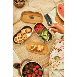 Lunchbox, pudełko śniadaniowe Black+Blum Double Bento (P439.2002)-15