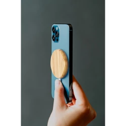 Magnetyczna bambusowa ładowarka bezprzewodowa 10W (V0167-00)-6