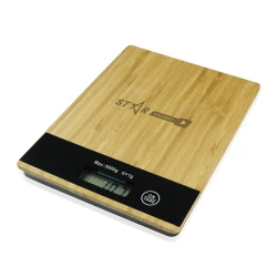 Kitchen scale with bamboo front part | Beck (V8869/W-17)