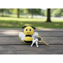 RPET plush bee, keyring | Miro (HE851-08)-4