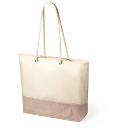 Torba bawełniana, elementy z juty (V8185-20)