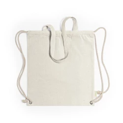 Recycled cotton bag 2 in 1, drawstring bag and shopping bag (V6792/A-20)-2