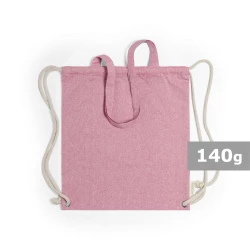 Recycled cotton bag 2 in 1, drawstring bag and shopping bag (V6792/A-21)