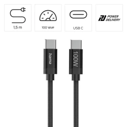 Charging cable Hama 100W (VH018-03)-9