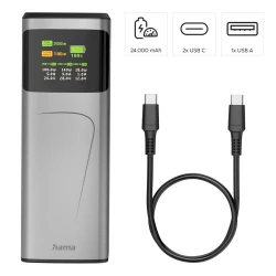 Power bank 24000 mAh Hama High Power 200W (VH030-15)-4
