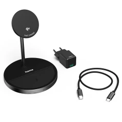 Magnetic wireless charger 2 in 1 15W Hama (VH066-03)-4