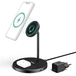 Magnetic wireless charger 2 in 1 15W Hama (VH066-03)-5